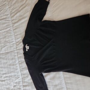 White House Black Market Charcoal Knit Top